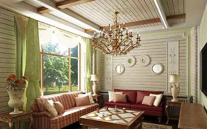 Балки на потолок для интерьера в стиле прованс